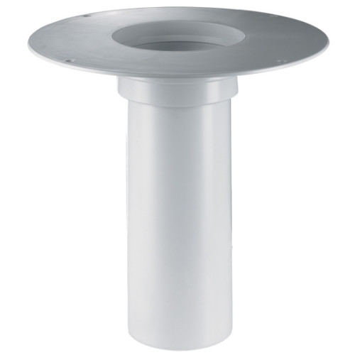 Extension piece 345mm/d 125mm with PVC bracket. Extension piece 345mm/d 125mm with PVC bracket.